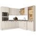 Armário de Cozinha Completa c Balcão Milla Dusk Carraro Branco