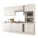 Armário de Cozinha Completa c Balcão Milla Quest Carraro Branco