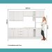 Armário de Cozinha Completa c Balcão Milla Quest Carraro Branco