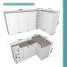 Armário de Cozinha Completa c Balcão Milla Whisper Carraro Branco