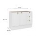 Balcão Gabinete De Pia MDF Milla 2 Portas 3 Gavetas Branco 120cm Carraro