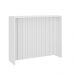 Balcão Ilha Ripado Milla Branco MDF 120cm Carraro