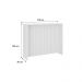 Balcão Ilha Ripado Milla Branco MDF 120cm Carraro