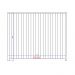 Balcão Ilha Ripado Milla Branco MDF 120cm Carraro