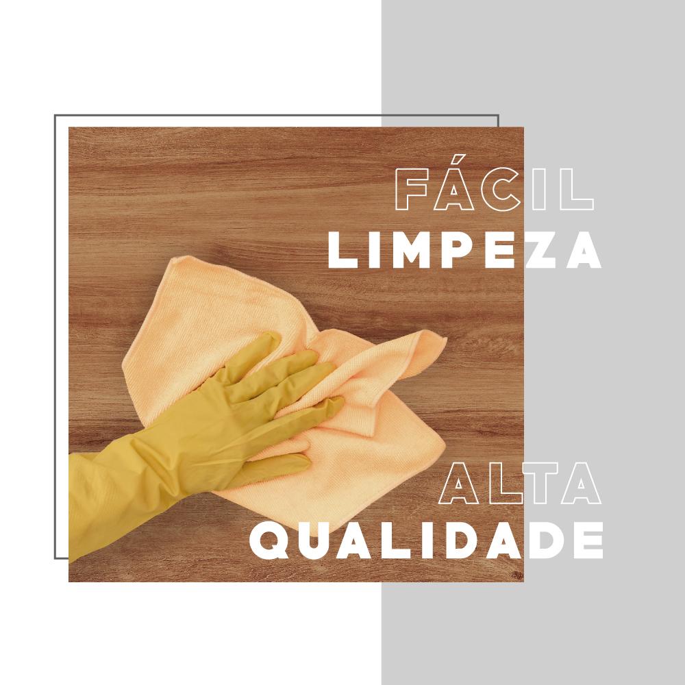 Balcão Ilha Ripado Milla Nogal 120cm Carraro