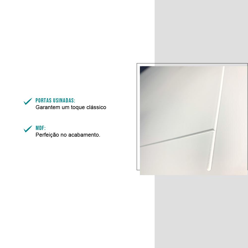 Balcão Milla MDF 2 Gavetas Branco 60cm Carraro