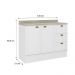 Balcão Milla MDF 2 Portas 3 Gavetas Branco 120cm Carraro