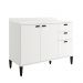 Balcão de Cozinha 1200mm 2 Portas 3 Gavetas Com Tampo Lótus Carraro Branco