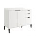 Balcão de Cozinha Miami 1200mm 2 Portas 3 Gavetas Com Tampo Carraro Branco