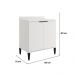 Balcão de Cozinha Miami 800mm 2 Portas Com Tampo Carraro Branco