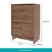 Cômoda 3 Gavetas 2 Portas Quarto 1112 Carraro Freijó