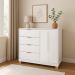 Cômoda 4 Gavetas 2 Portas Carraro Branco