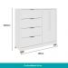 Cômoda 4 Gavetas 2 Portas Carraro Branco