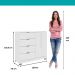 Cômoda 4 Gavetas 2 Portas Carraro Branco