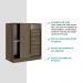 Cômoda Flauta 3 Gavetas Porta de Correr 574 Carraro - Legno