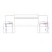 Cabeceira Casal Extensível e Mesa Lateral 1114 Carraro - Noce