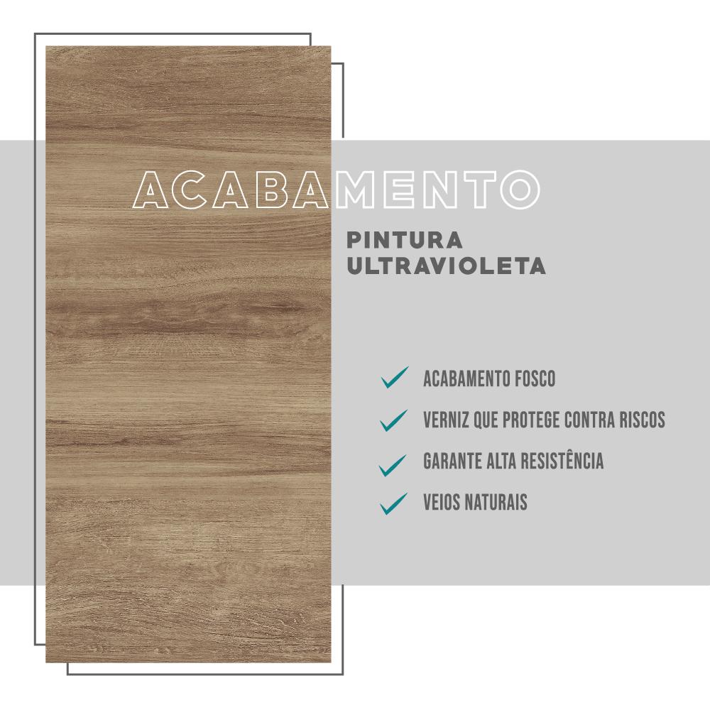 Cabeceira Casal Extensível e Mesa Lateral 1114 Carraro - Noce