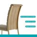 Cadeira Duna Carraro Bamboo c/ Dourado