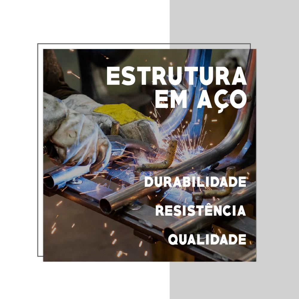 Conjunto 2 Banquetas Carraro Tubo Preto Madeirado Preto