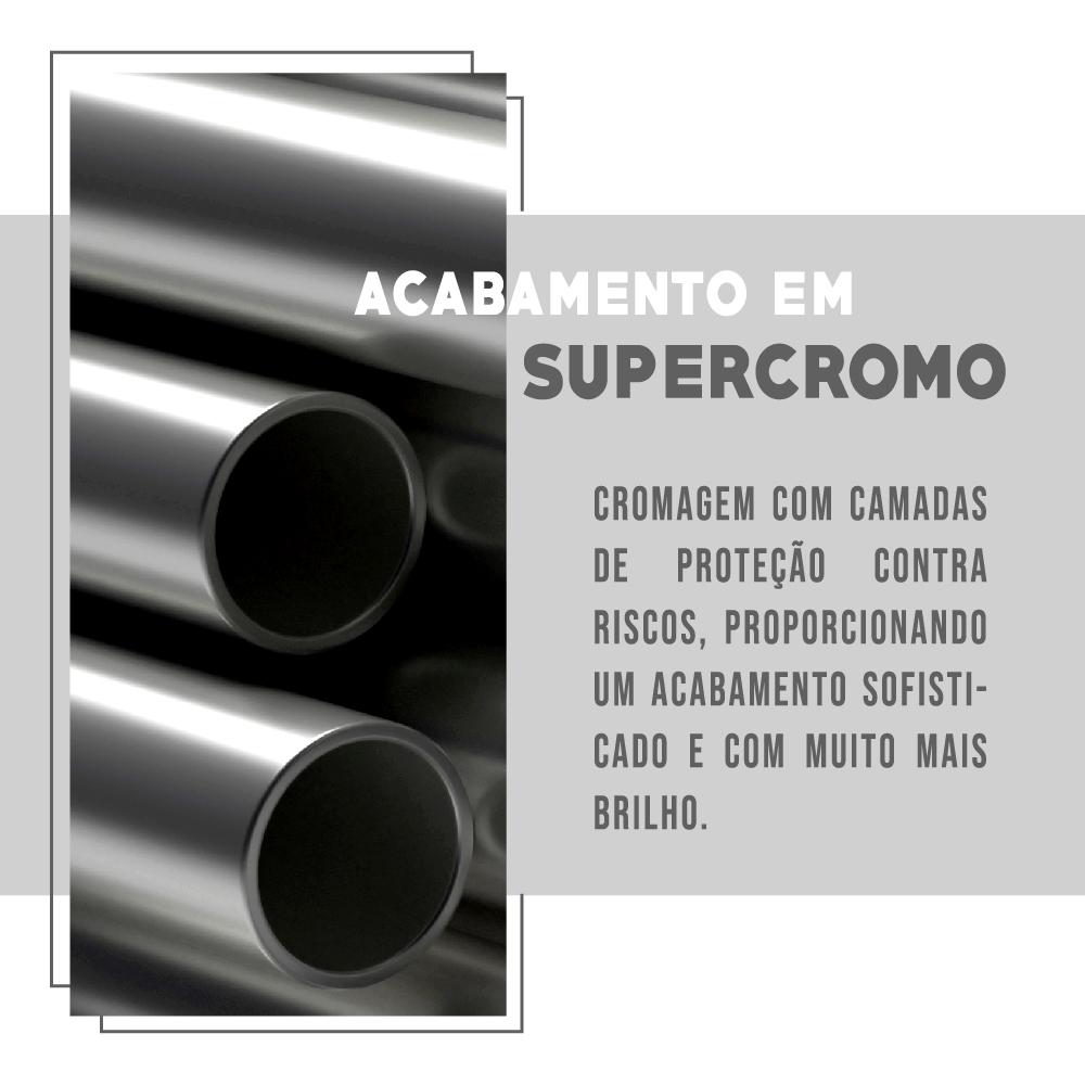 Conjunto 2 Banquetas Carraro Tubo Preto Madeirado Preto