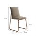 Conjunto 2 Cadeiras de Jantar Soft 1750 Carraro Areia Rose