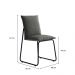 Conjunto 2 Cadeiras de Jantar Soft 1750 Carraro Grafite Preto