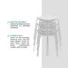 Conjunto 4 Banquetas Napa 1748 Carraro - Branco