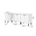 Conjunto Balcões Miami Coast Carraro Branco
