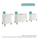 Conjunto Balcões Miami Coast Carraro Branco
