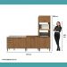 Conjunto Balcões Miami Loft Carraro Freijó
