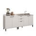 Conjunto Balcões Miami Point Carraro Branco