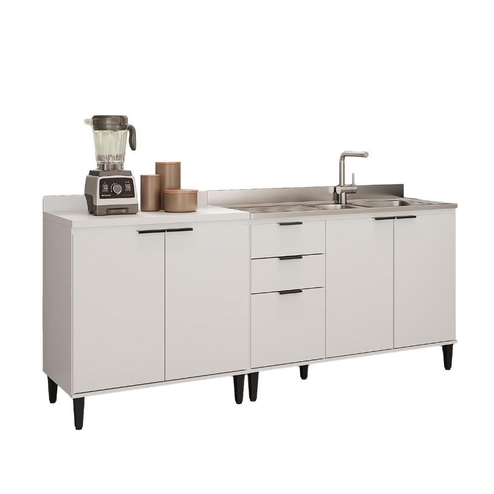 Conjunto Balcões Miami Point Carraro Branco