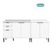 Conjunto Balcões Miami Point Carraro Branco