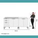 Conjunto Balcões Miami Point Carraro Branco