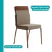 Conjunto Sala de Jantar 4 Cadeiras Amsterdã Carraro Nogal