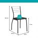 Conjunto Sala de Jantar 4 Cadeiras Austin Carraro Nogal Preto