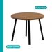Conjunto Sala de Jantar 4 Cadeiras Austin Carraro Nogal Preto