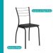 Conjunto Sala de Jantar 4 Cadeiras Austin Carraro Nogal Preto