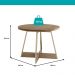 Conjunto Sala de Jantar 4 Cadeiras Belgravia Carraro Carvalho Dourado