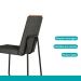 Conjunto Sala de Jantar 4 Cadeiras Belluno Carraro Nogal e Preto