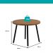 Conjunto Sala de Jantar 4 Cadeiras Bolzano Carraro Nogal e Preto