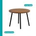 Conjunto Sala de Jantar 4 Cadeiras Bolzano Carraro Nogal e Preto