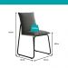 Conjunto Sala de Jantar 4 Cadeiras Bolzano Carraro Nogal e Preto