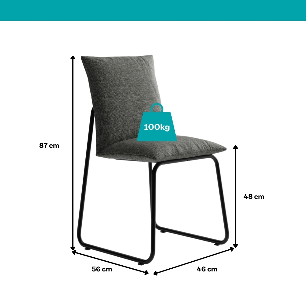 Conjunto Sala de Jantar 4 Cadeiras Bolzano Carraro Nogal e Preto