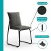 Conjunto Sala de Jantar 4 Cadeiras Bolzano Carraro Nogal e Preto