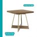 Conjunto Sala de Jantar 4 Cadeiras Charlotte Carraro Carvalho Dourado