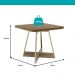 Conjunto Sala de Jantar 4 Cadeiras Charlotte Carraro Carvalho Dourado