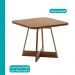 Conjunto Sala de Jantar 4 Cadeiras Charlotte Carraro Nogal Rosê