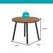 Conjunto Sala de Jantar 4 Cadeiras Dália Carraro Nogal Preto