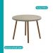 Conjunto Sala de Jantar 4 Cadeiras Dália Carraro Petra Rose